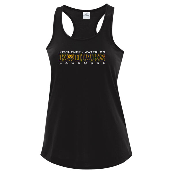 KW Kodiaks LADIES Pro Spun Racerback Tank Thumbnail